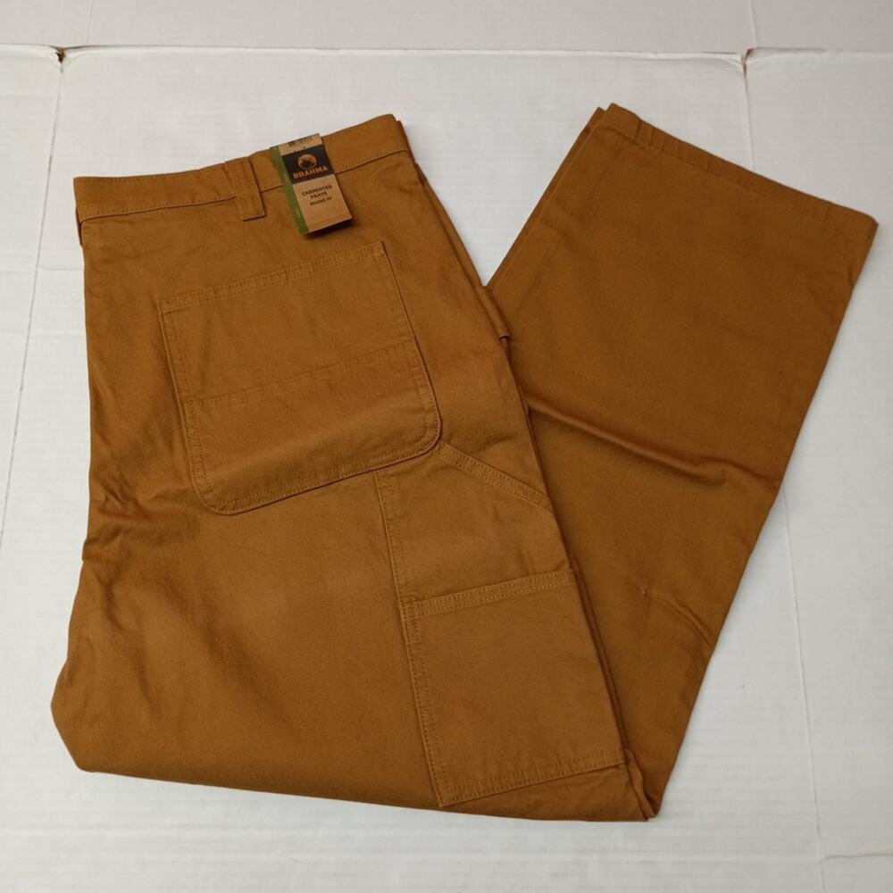 Brahma Work Carpenter Pants Men Size 42x32 Relaxed Fit‎ Brown